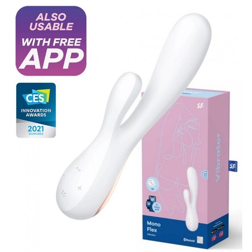 Vibratore rabbit dildo doppio